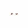 tiny delicate earrings with gold sunrise matte clayometry