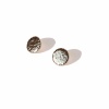 big textured circle earrings rocky large clayometry