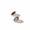 big textured circle earrings rocky large clayometry