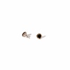 ceramic earrings with gold golden aureole glossy small clayometry