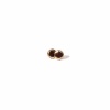 ceramic earrings with gold golden aureole glossy small clayometry