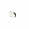 Balti auskarai su platina coast platinum clayometry