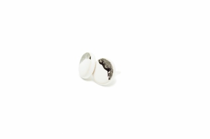 white earrings with platinum coast platinum clayometry