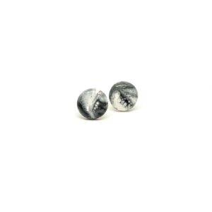handmade marbled earrings marbled clayometry