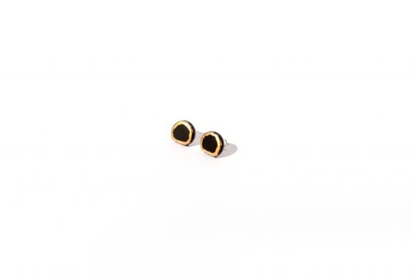 Earrings – Golden D Small Matte