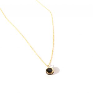 minimalist ceramic pendant golden aureole clayometry