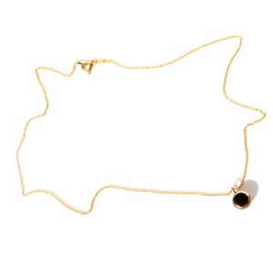 minimalist ceramic pendant golden aureole clayometry
