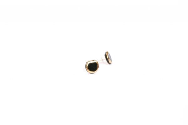 Earrings – Glossy Golden D Small - Image 7
