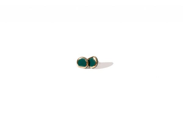 Earrings – Glossy Golden D Small