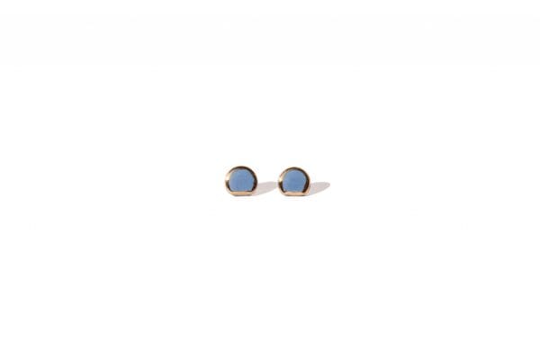 Earrings – Glossy Golden D Small - Image 10