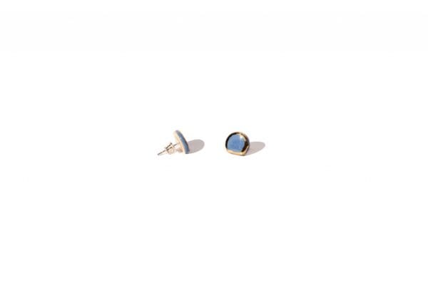 Earrings – Glossy Golden D Small - Image 12