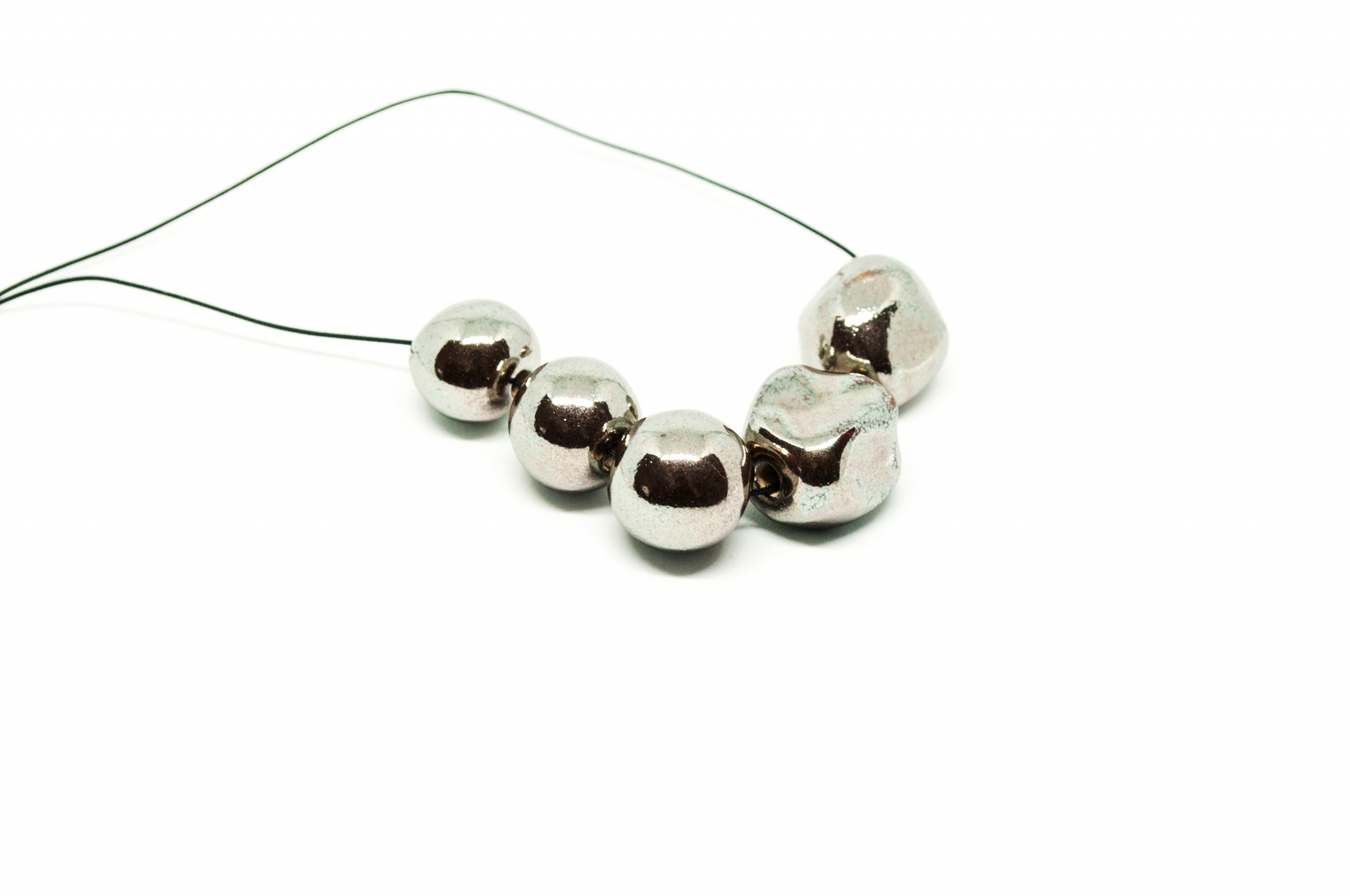 organic shape necklace both clayometry