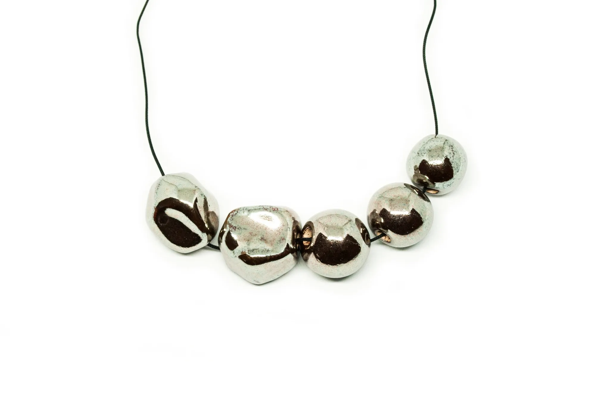 organic shape necklace both clayometry