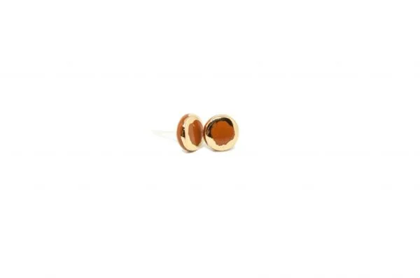 Auskarai – Golden Aureole Glossy Small - Image 5