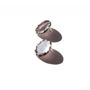 shiny ripple surface earrings surface l clayometry