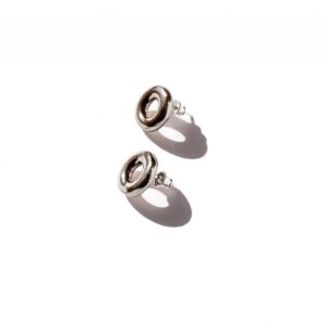 shiny ceramic circle earrings circle s clayometry