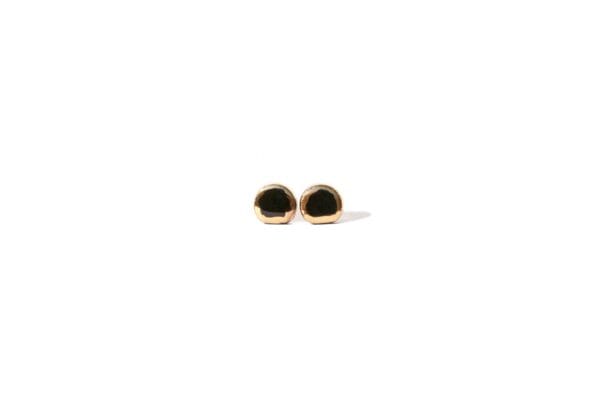 Auskarai – Glossy Golden D Extra Small - Image 5