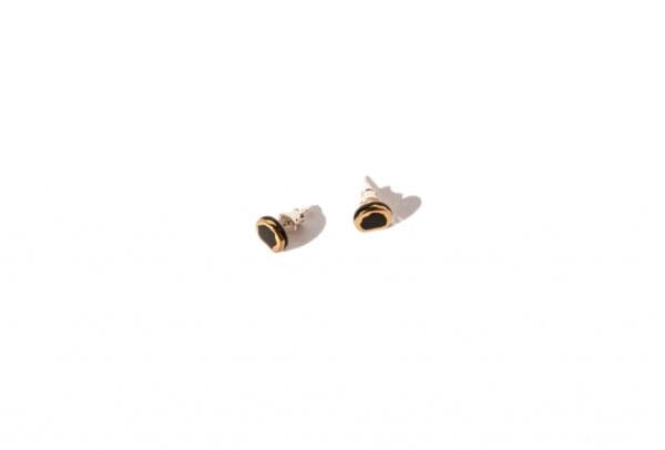 Auskarai – Glossy Golden D Extra Small - Image 6