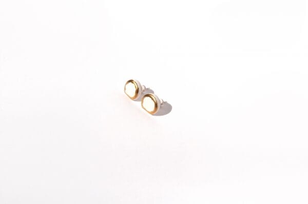 Earrings – Golden D Small Matte - Image 7