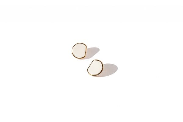 Earrings – Glossy Golden D Large - Image 6