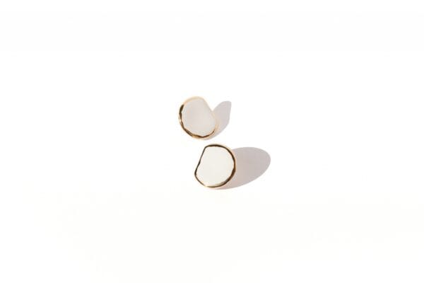Earrings – Glossy Golden D Large - Image 8