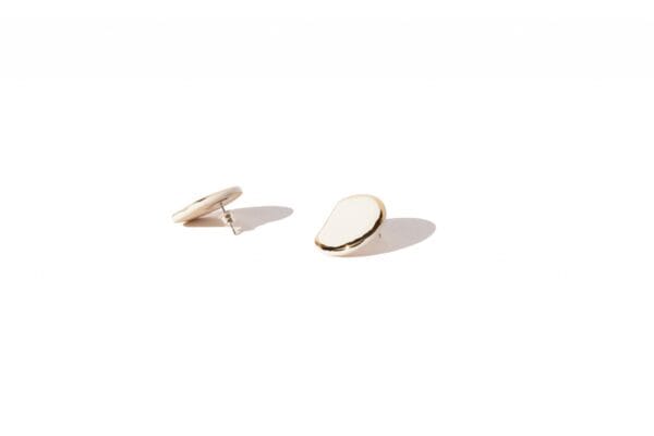 Earrings – Glossy Golden D Large - Image 7